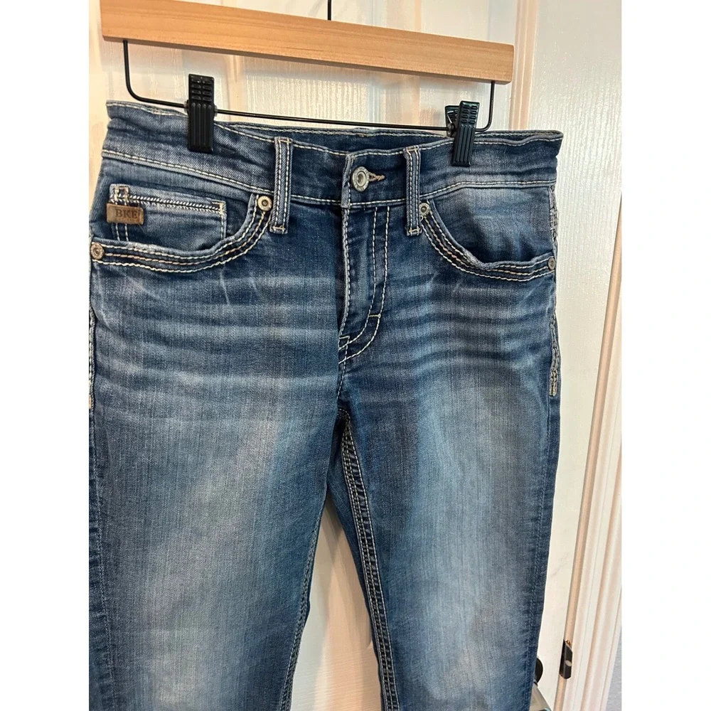 BKE Jake Straight Jeans Blue Medium Wash Stretch Denim Mens 28x32 Casual Pants